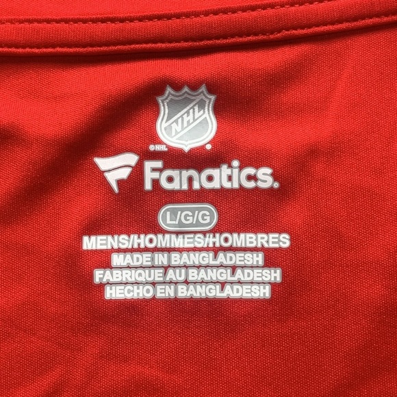 Chicago Blackhawks NHL Quarter-Zip Jacket Red Size Large NWT - Picture 3 of 12